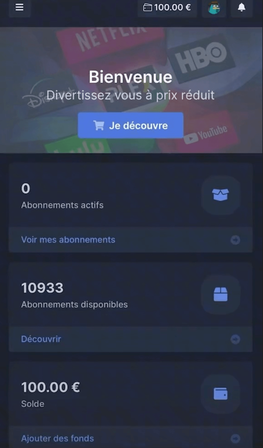 Aperçu du projet Crypto Marketplace